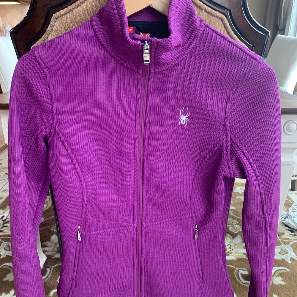 Spider Zip Up Core Sweater